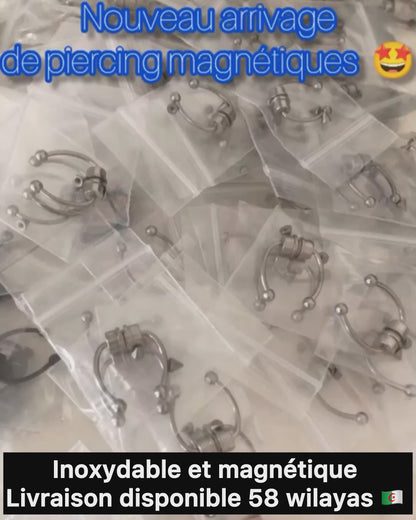 Anneau de Nez Magnétique en Acier Inoxydable - Sans Perçage!
